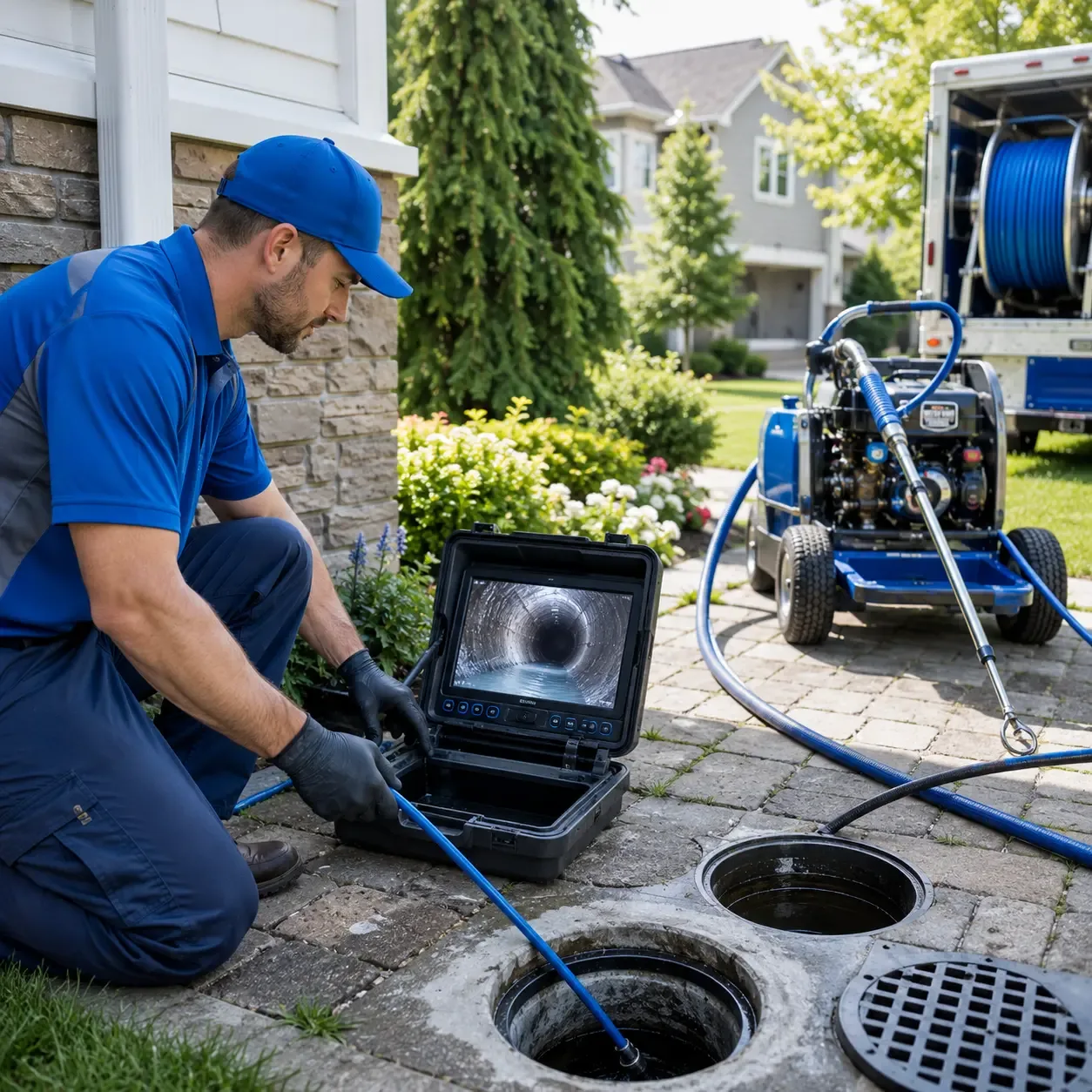 Outdoor drain cleaning professionals serving Russell, AR