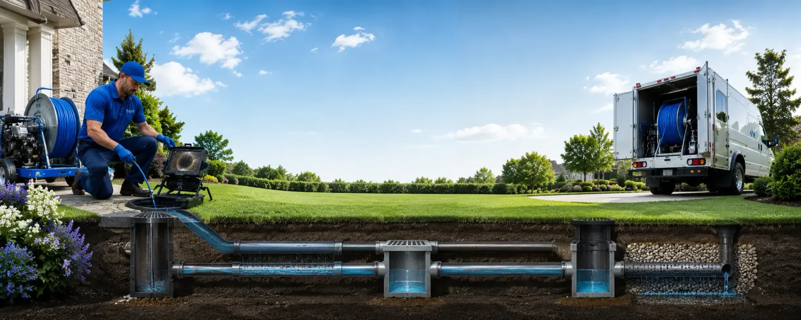 Outdoor drain cleaning information for Russell, AR